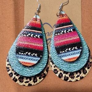 Earrings- Leather, NEW
